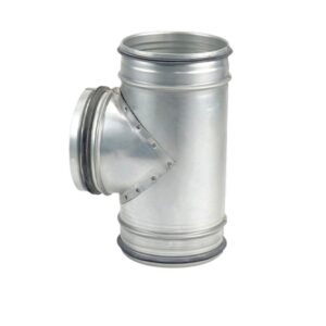Spiral Duct T Branch with Rubber Gasket