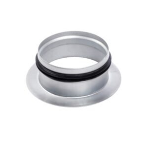Short Flanged Take-off Collar with Rubber Gasket
