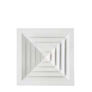 Four-Way Square Ceiling Diffuser – Flat Blade Type