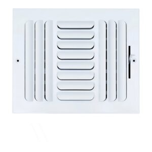 Three-Way Curved Blade Ceiling Register