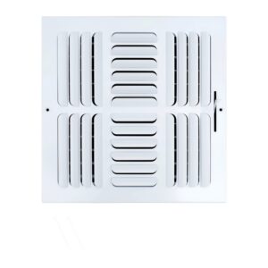 Four-Way Curved Blade Ceiling Register