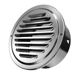 Round Weatherproof Louver with Insect Screen